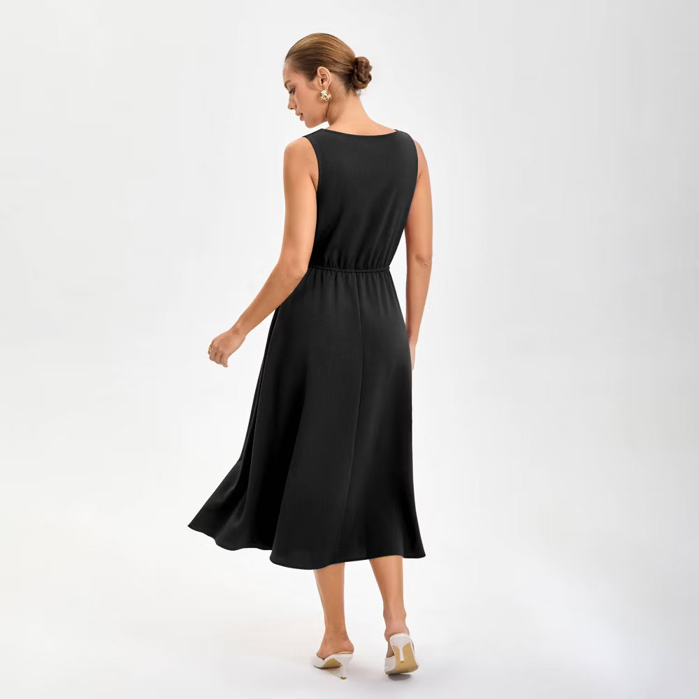 Women's Layered Waistcoat A-Line Dress - A New Day